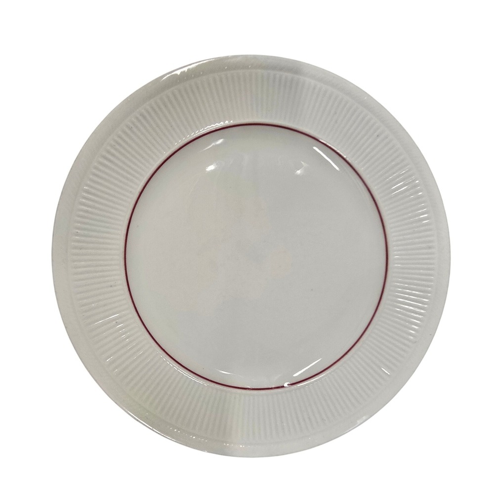 Vintage 50s Shenango China Staffordshire Dinner Resturant Plate Ribbed PA USA
